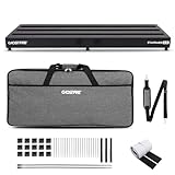 Ghost Fire 5.1lb Guitar Pedal Board Aluminum Alloy Effect Pedalboard 35.8”x12.6” with Carry Bag,V series (V-STANDARD 4.0)