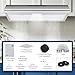 Range Hood 30 in Under Cabinet, Stainless Steel Stove Vent Hood, 200CFM, 3-Speed Exhaust Fan, Button Controls, LED Lights, Reusable Baffle Filters, Silver