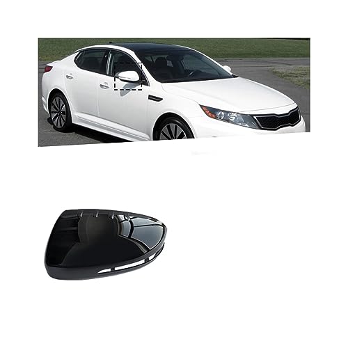 Couvre miroir de rétroviseur de voiture noire pour K5 coque rétroviseurs latéraux