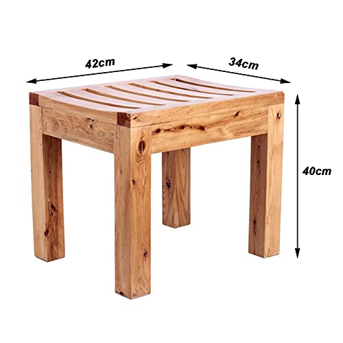 Banc de douche en bois de haute qualité pour assise de douche intérieure robuste
