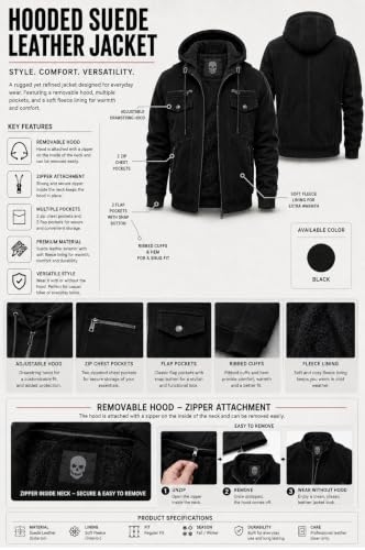 Blaq Ash Men's Faux Suede Jacket Black - Image 5
