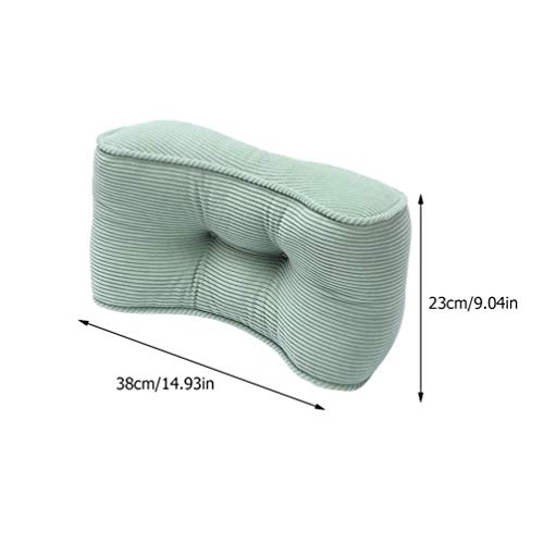 Yardwe Apoio Lombar Algodão Travesseiro para Cadeira de Escritório Assento de Carro Almofada Ergonóm