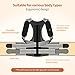 KUHJB Posture Corrector for Women and Men, Back Support Brace for Neck Shoulder & Upper and Lower Back Pain Relief, Invisible Adjustable Lightweight Posture Corrector Under Clothes(Black, Medium)