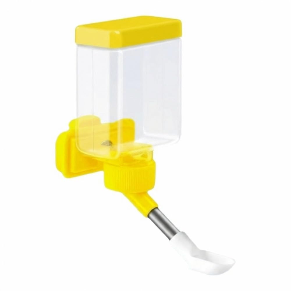 Bird Automatic Water Dispenser Cage Hanging Water Dispenser, Birds Cage Accessories, Pets Water Dispensers Bird Cages Accessories(Yellow)