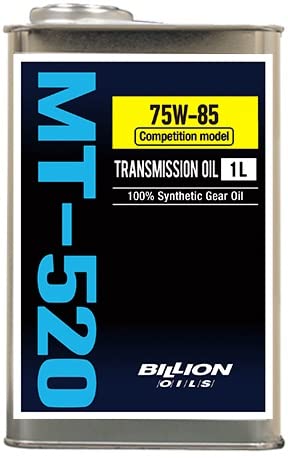 BILLION OILS �r���I�� �I�C���Y MT-520 Competition model(�R���y�e�B�V�������f��) FR �}�j���A����p �~�b�V�����I�C�� 1.0L GL-4 75W-85 BOIL-MT520CM-L10