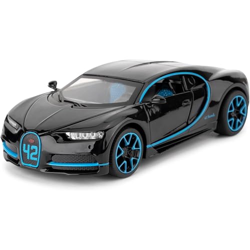 Image of Mashes Bugatti Chiron 1:32 Exclusive Alloy Metal Pull Back Die-cast Car Diecast Metal Pullback Toy car with Openable Doors & Light, Music Boys Gifts Toys for Kids【Colors as Per Stock】