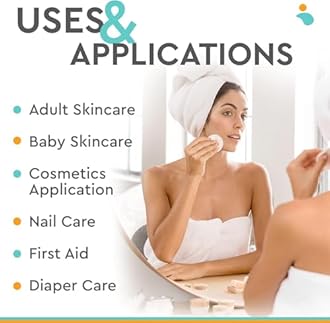 NOLEO Pure Organic Cotton Pads/Rounds for Face - Lint Free Biodegradable Hypoallergenic Makeup Remover Pads for Sensitive Skin - Beauty Personal Care Diaper Change Dry Wipes (L - 150 Count)