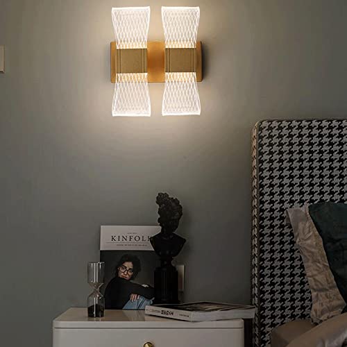 Applique murale moderne LED créative acrylique double éclairage au design géométrique - 6