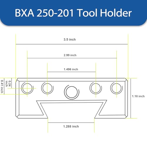 WFLNHB BXA 250-201 Tool Holder Quick Change Turning and Facing Lathe Tool Post Holder - Image 3