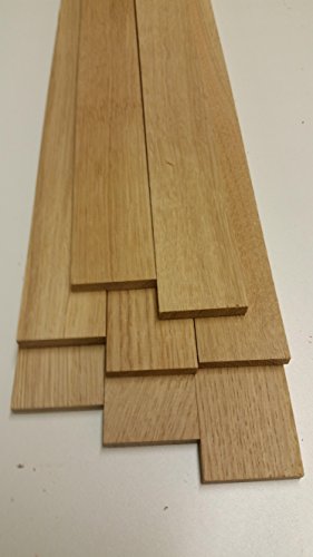 aus eigener handwerklichen Fertigung - 10 Eicheleisten 500x44x8mm, Holzleisten, massiv, vierseitig gehobelt, unbehandelte Oberfläche