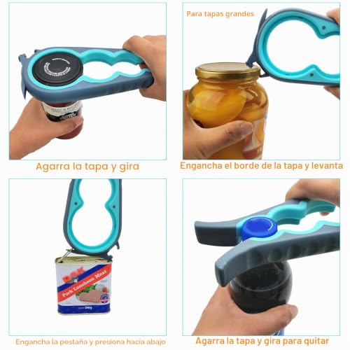 Miniatura 3 de Otstar Abridor De Tarros Y Abridor De Latas Para Manos Débiles, Artritis, Ancianos
