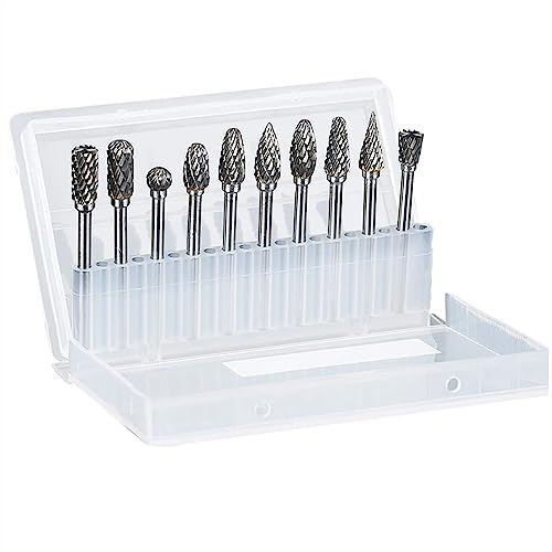 Set de 10 fresas rotativas de carburo de tungsteno 3x6 mm miniatura 5