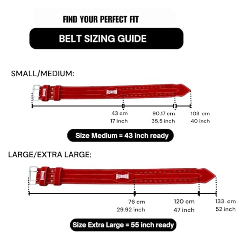 Image of Aurion 6mm Suede Leather Gym Belt for Weight Lifting & Powerlifting | Deadlift & Squat Belt with Stainless Steel Double-Prong Buckle | S-M (26″-36″) Men & Women