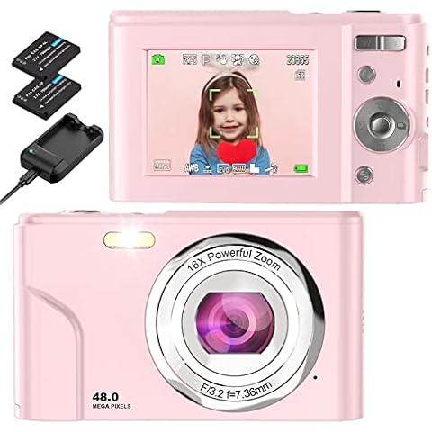 Digitalkamera, Bofypoo Fotokamera Autofokus 32G Karte FHD 1080P 48MP Cover