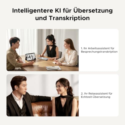 UGREEN ClipBuds Pro 2 Open-Ear Bluetooth Kopfhörer mit KI-Übersetzung – Ansicht 6