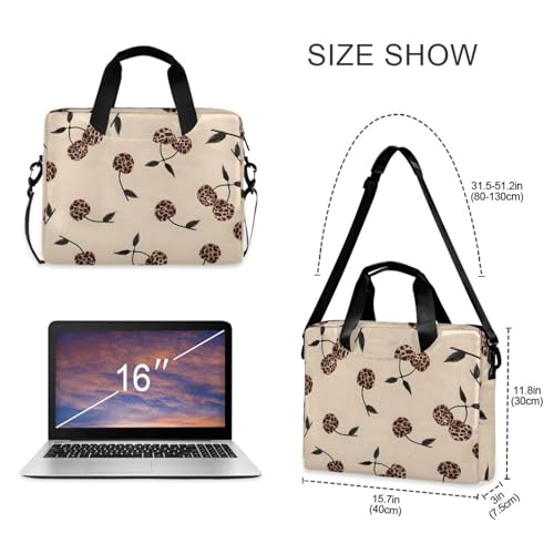 Maletín para portátil Alaza Leopard beige marrón 13-15.6 pulg miniatura 5
