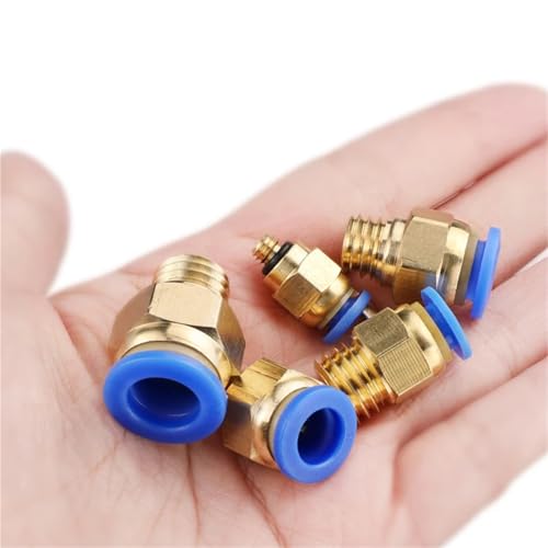 Conector rápido neumático PC M12 evita caídas de presión 6