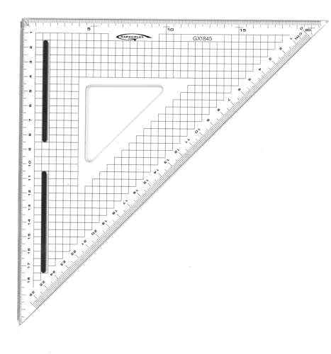 GRAPHOPLEX Measuring Square 45° 26 cm