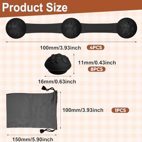 4 Set Magnetische Silikonschnallen für Heißluftfritteusen, Magnetische Backpapier Befestigungsschnalle, Hochwertige Silikon Magnete für Airfryer zum Fixieren, Air Fryer Magnet Silikon Schnalle Set
