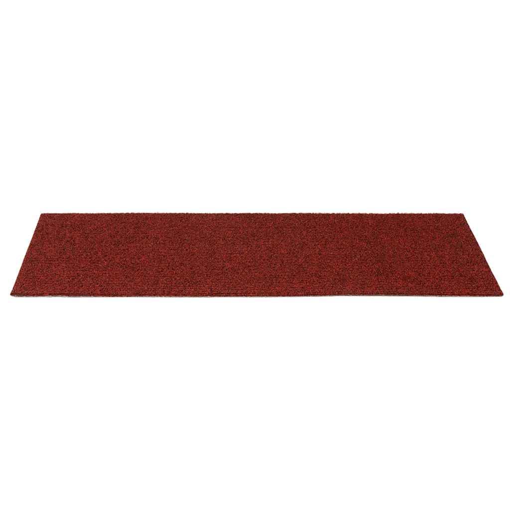 Maty na schody, samoprzylepne, 30 szt., 60 x 25 cm, bordowe, maty na schody, ochrona schodów, antypoślizgowe, na schody, do korytarza, mieszkania, wnętrz, 30 szt