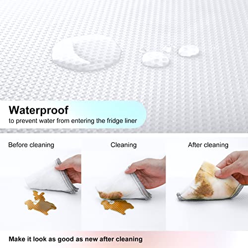 Cyrico Refrigerator Liners, 12 Inch X 15 Ft Fridge Liners And Mats Washable Shelf Liner Can Be Cut thumb #3