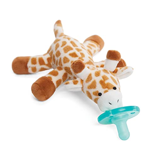 Wubbanub Baby Pacifier with Plush Giraffe Toy Attached