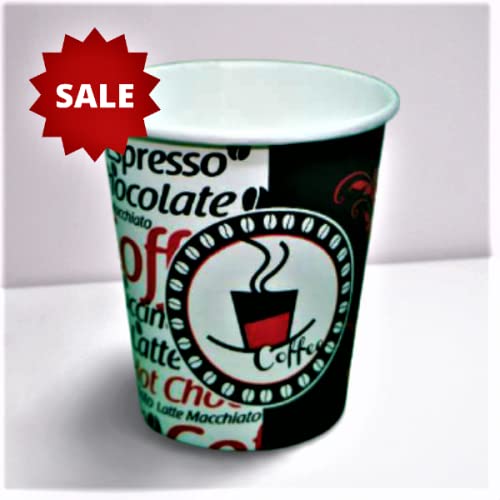 Excodi Cup - [ AYGÜN CUP ] 8 oz Karton Bardak - 250 ml - 160 Adet Kaliteli Otomat Bardağı, Sızdırmaz (kırmızı)