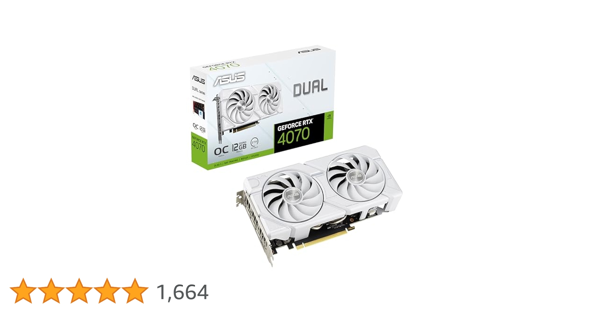 グラフィックボード・グラボ・ビデオカード ASUS DUAL RTX4070 Super White Amazon | ASUS Dual GeForce RTX 4070 SUPER EVO White OC