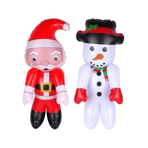 Aufblasbare Weihnachtsdekoration, 65 cm, Weihnachtsmann und...