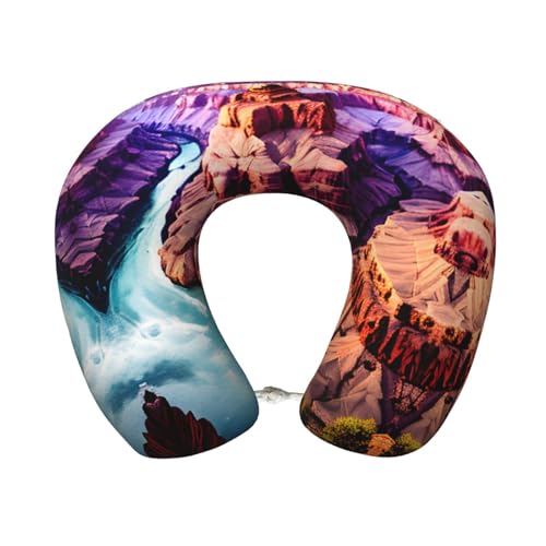Almohada de viaje de espuma viscoelástica negra miniatura 1