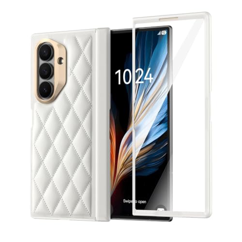 Coque en cuir de luxe pour Galaxy Z Fold 7 chic et antichoc