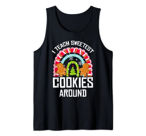 Io Insegno Dolci Biscotti Natale Pigiama Carino X-Mas Insegnante Canotta