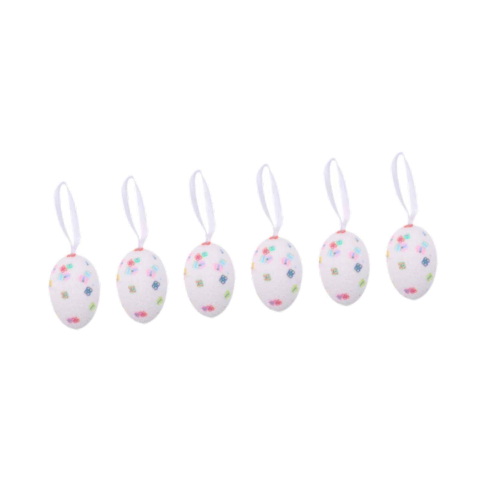 AMSLSIU Brilliant Easter Hanging Eggs Offer Unique Designs While Creating Lasting Memories In Holiday Celebrations Decorative Easter Hanging Pendants Holiday, White