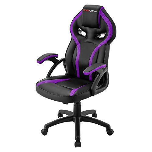 Mars-Gaming-MGC118BP-Silla-Gaming-Ergonomica-en-PU-y-Nylon-Regulable-Morado