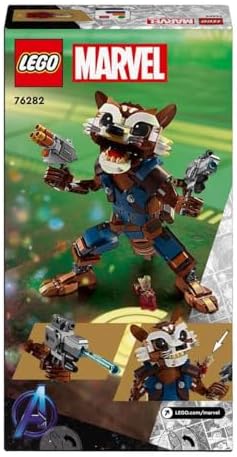 LEGO | Marvel Rocket ve Bebek Groot 76282 – 10 Yaş ve Üzeri Süper Kahraman Seven Kız ve Erkek Çocukları İçin Rakun Minifigürü İçeren Yaratıcı Oyuncak Yapım Seti, Doğum Günü Hediyesi Fikri (566 Parça) - Görsel 4