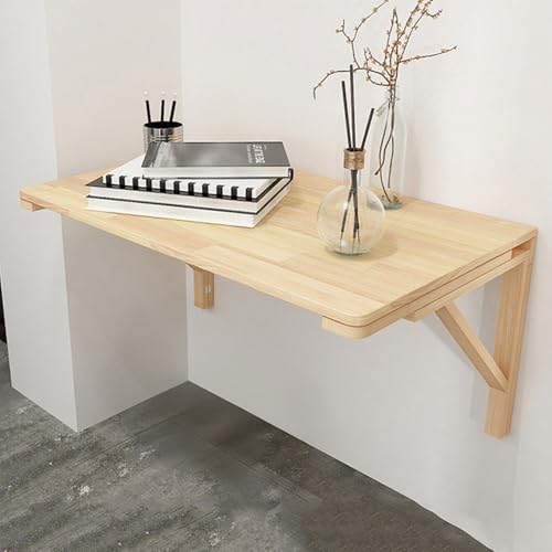 Table pliante murale en bois 80x40 cm pour gain de place optimal - 4