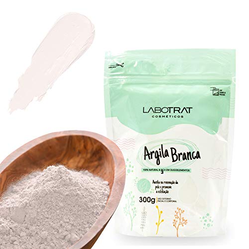 Argila Branca Tratamento de Beleza Corpo e Rosto 300g