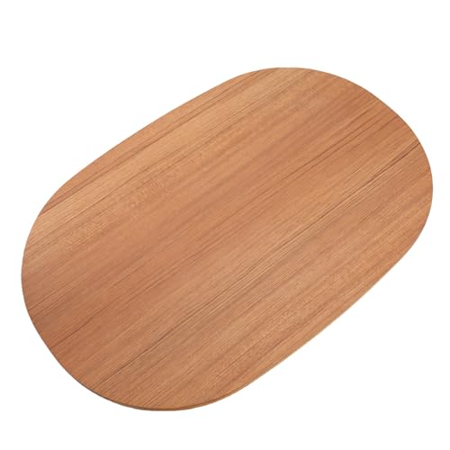 Mesa de madera para vehículos recreativos y barcos ovalada de melocotón KIMISS 6