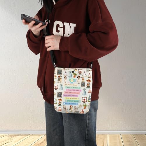G2TUP Anne Shirley Crossbody Bag Anne Shirley Lover Gifts Anne Book Shoulder Bag Green Gables Gifts4