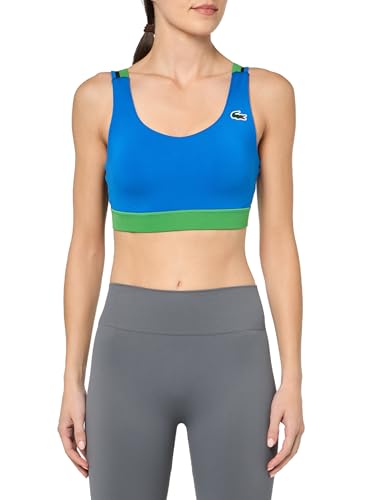 Lacoste Womens Active Sports Bra, Kingdom/Black, Small
