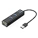 TECKNET Aluminum 3-Port USB 3.0 Hub with RJ45 10/100/1000 Gigabit Ethernet Adapter Converter LAN Wired USB Network Adapter for Ultrabooks, Notebooks, Tablets and More