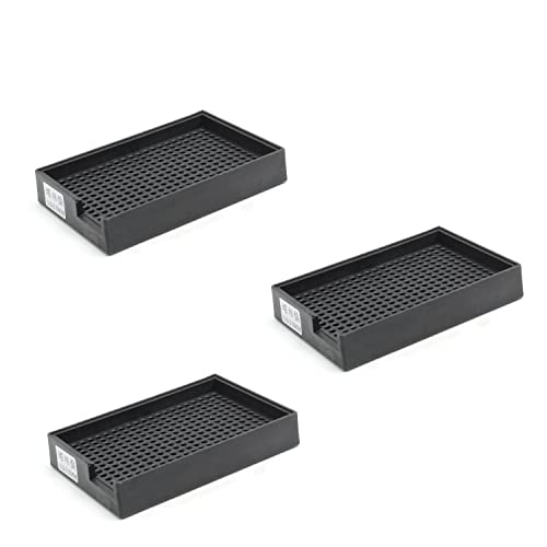 Image of Othmro 3Pcs 273 Holes Anti-Static Screws Trays Hard PP Plastic Screws Storage Tray Holder Screw Plates Square Tool Trays Screw Organizer for 3.0mm-3.5mm Screws Quick Replacing Black