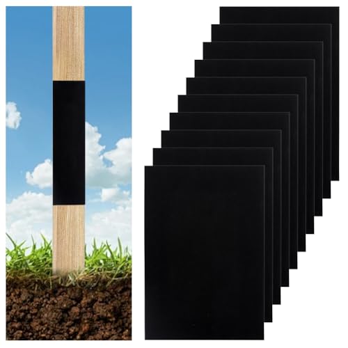 PH PandaHall 12pcs Fence Post Protector 17x11.8x0.1" Post Wraps for Porch Post Foot Cover, Self Adhesive Porch Post Wrap for Art Supplies Paper Scrapbooking Cosplay Foamie Crafts, Black