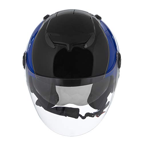 Pro Tork Capacete New Atomic SupeRubroike Sb2 58 multicor (Preto/Azul/Prata)