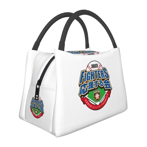北海道日本ハムファイターズ (2) 保冷保温 お弁当ショルダーバッグ 実用 オックスフォードクロス ピクニック・オフィス ランチバッグ