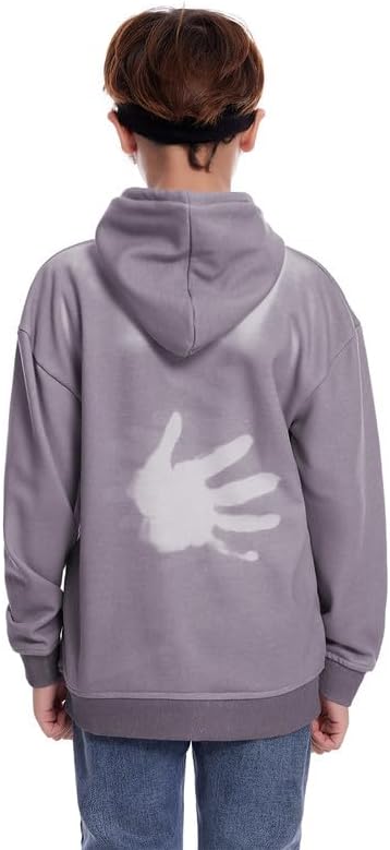 Unisex Children Heat Reactive Color Changing Sweatshirt Fashion Casual Hoodie for Boys and Girls