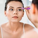 24 Pieces Eyebrow Razor Mini Portable Eyebrow Shaver Multipurpose Face Razors Stainless Steel Makeup Face Care Tools with Precision Cover for Women Men Face Hair Removers - Image 4
