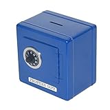Toys+ Children's Metal Coin Safe Bank (Blue)