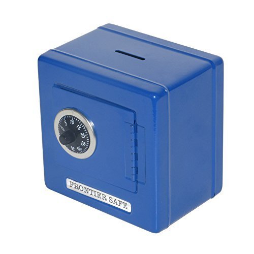 Toys+ Children's Metal Coin Safe Bank (Blue)