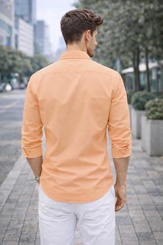 Image of Ben Martin Shirt for Men | Regular Casual Shirts for Mens' | Men's Casual Shirt's Slim Fit | Full Sleeve Cotton Shirts for Men's | Solid Shirt's for Mens Stylish | Formal & Casual Office Wear Shirts